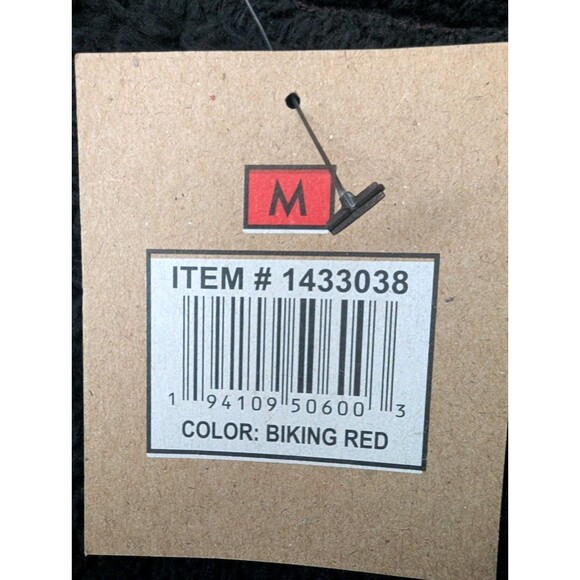 Voyager Jacket Men's Medium Red and Black Plaid Sherpa Fleece Snap Button Up - Picture 14 of 16